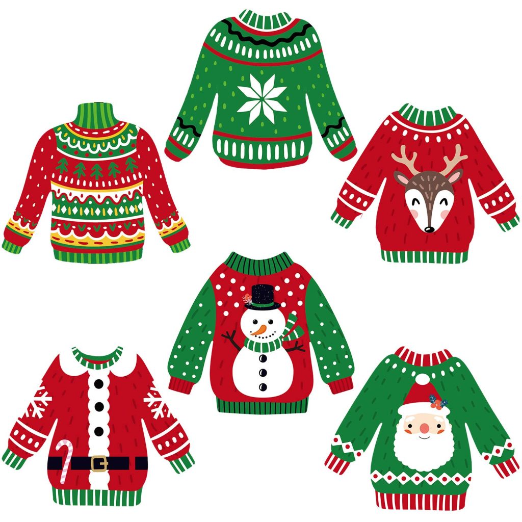 ugly christmas sweaters decorations