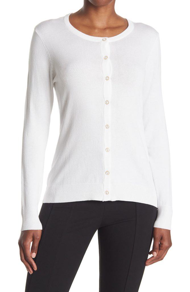 womens white cardigan