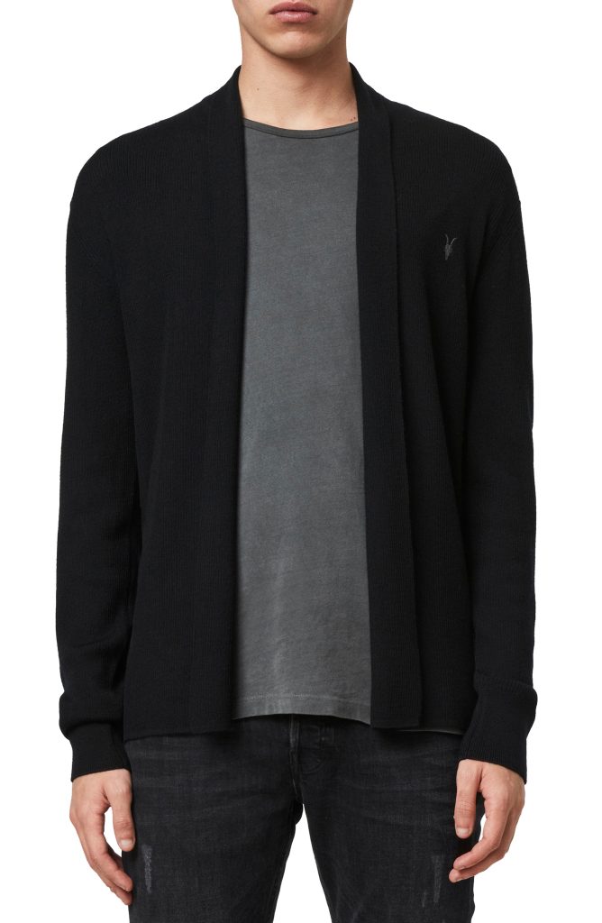 Mens black cardigan