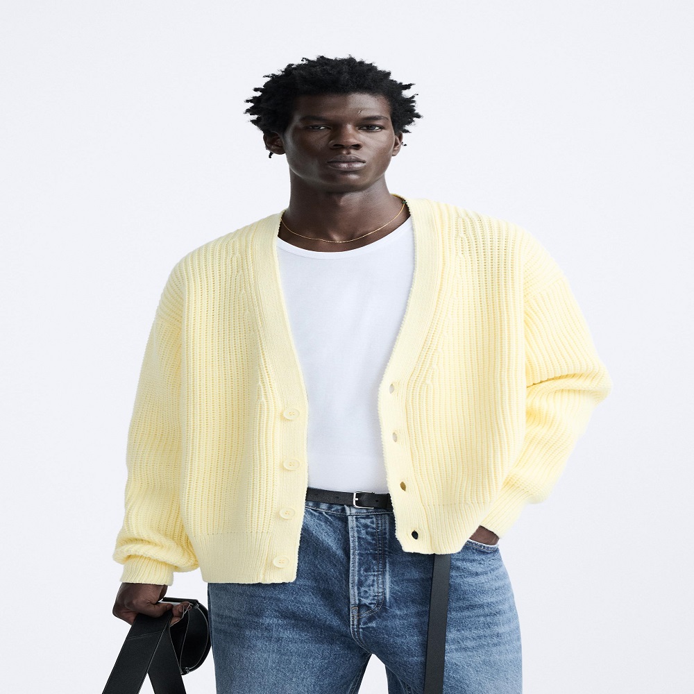 zara cardigan men