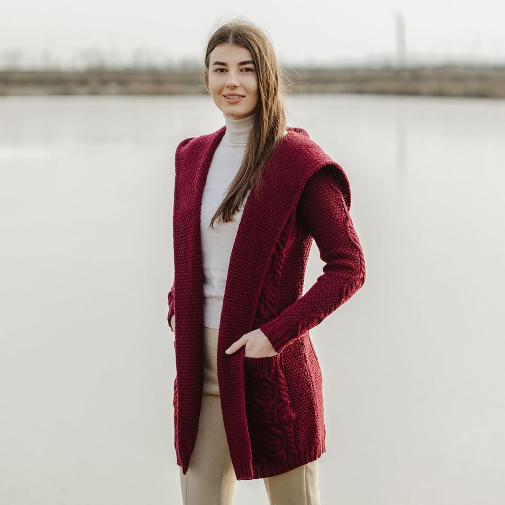 Womens long cardigan sweater