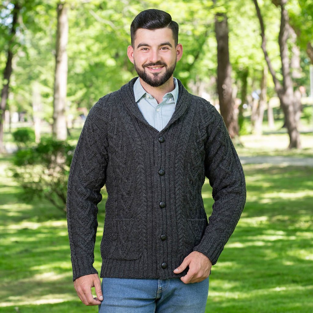 shawl cardigan mens