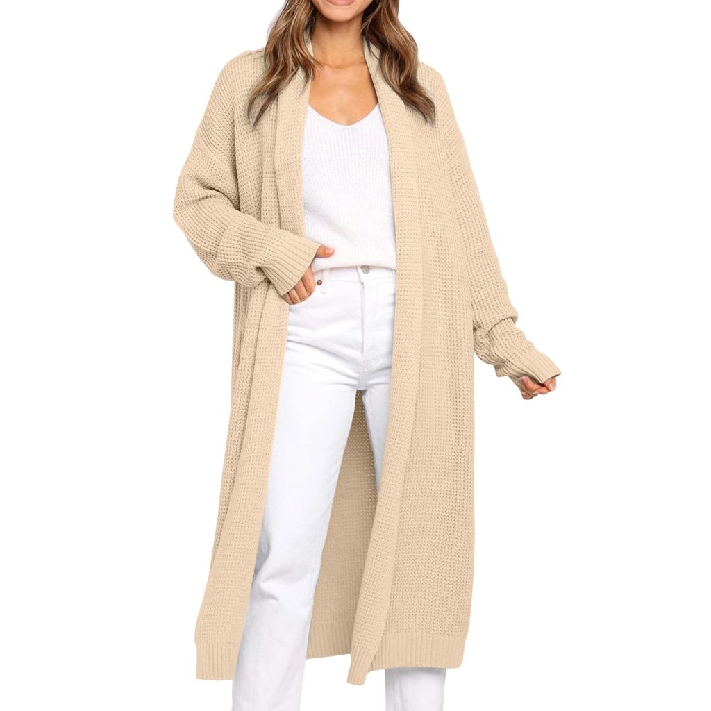 Womens long cardigan sweater