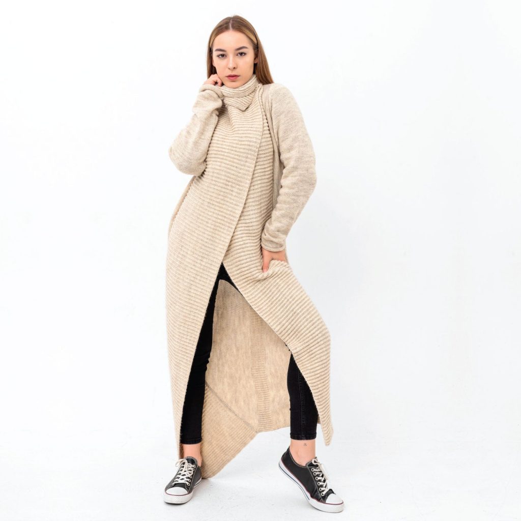 Extra long cardigan