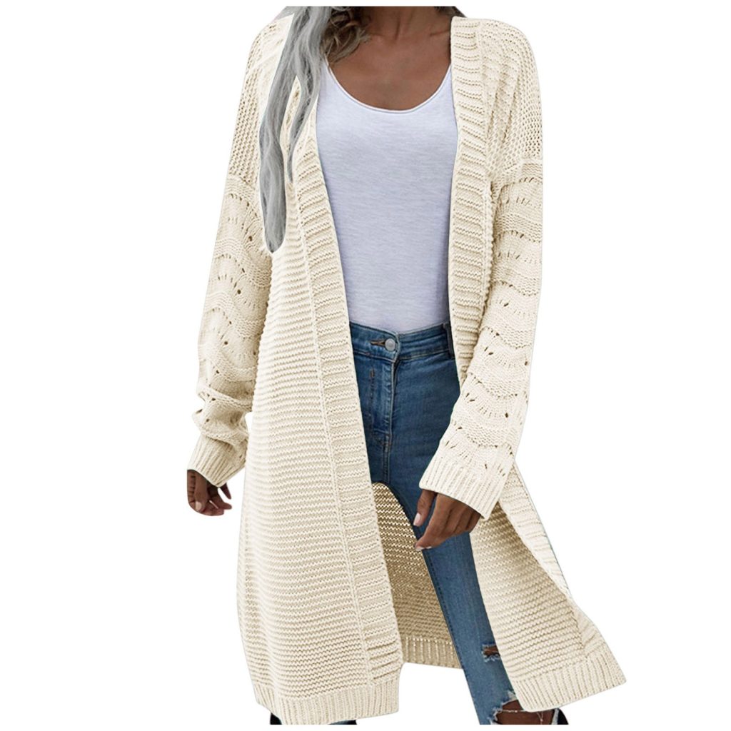 Extra long cardigan