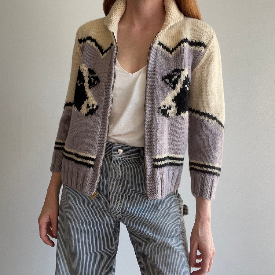 Cowichan cardigan sweater