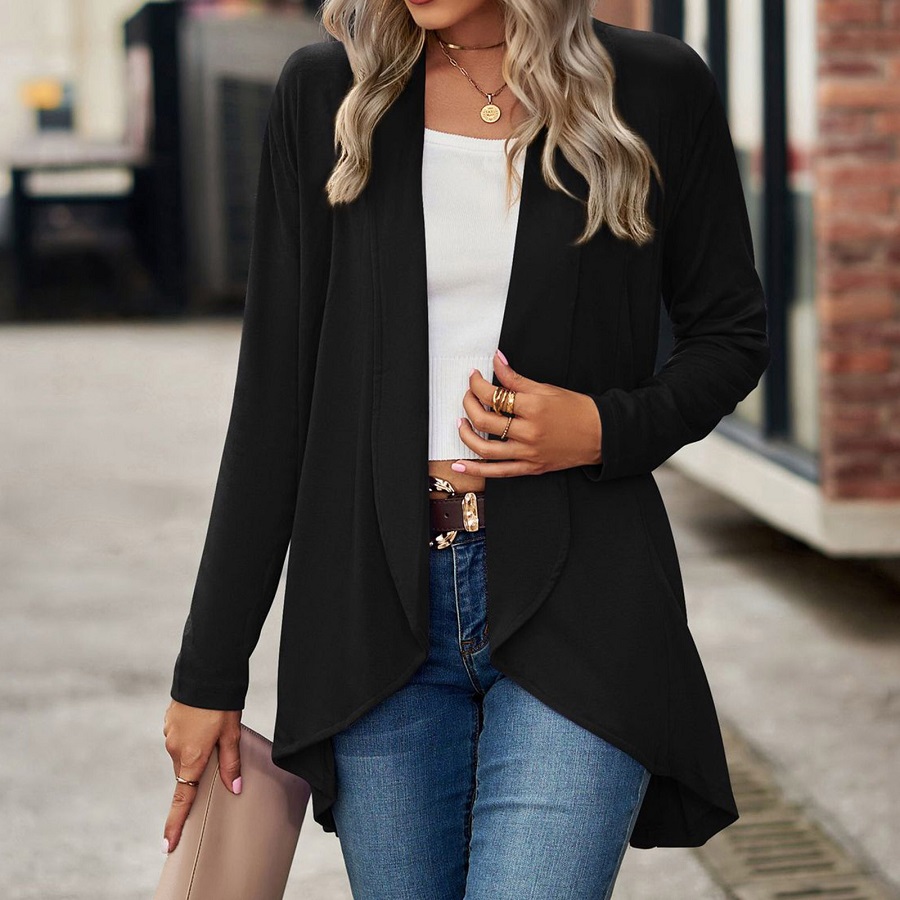 Women black cardigan