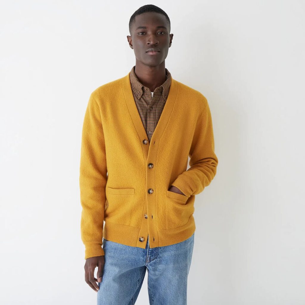 wool cardigan men