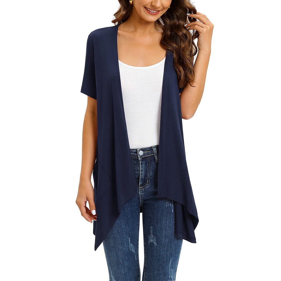 womens short sleeve cardigan