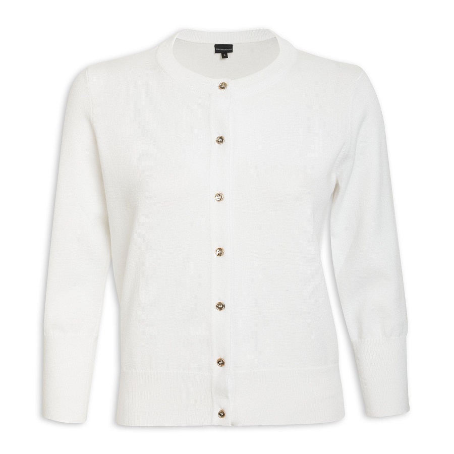 Women's white cardigan