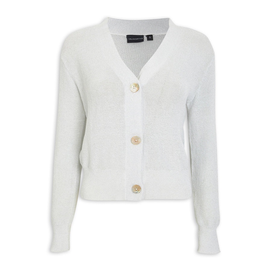 Women's white cardigan