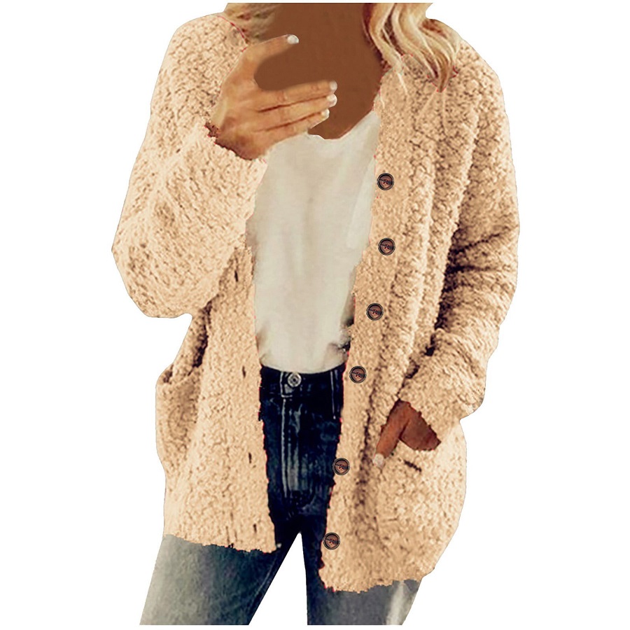 fleece cardigan womens