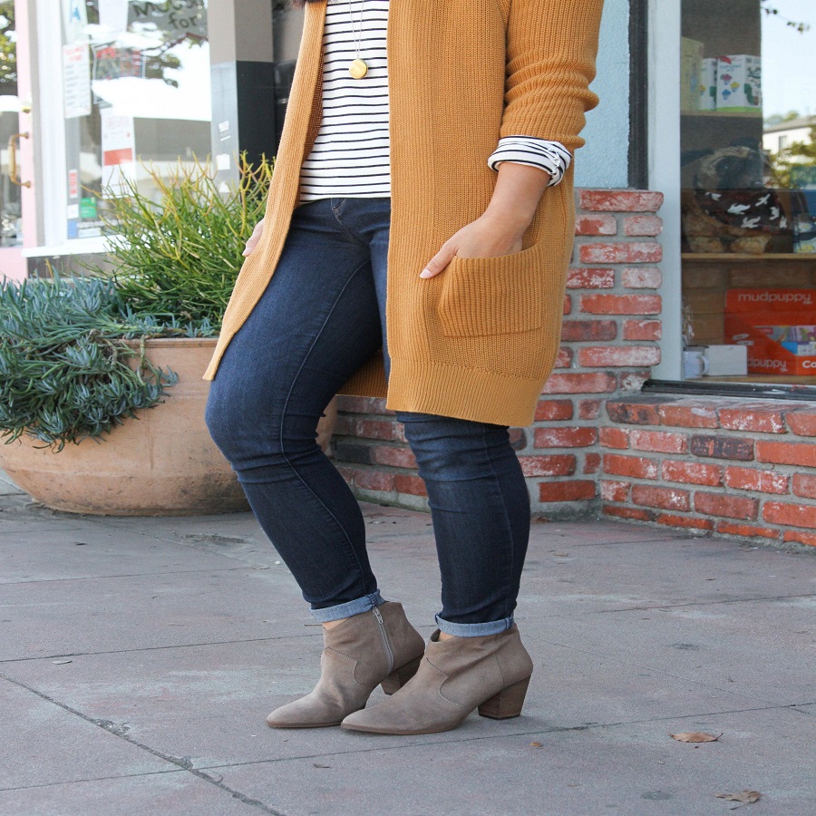 Tan cardigan outfit