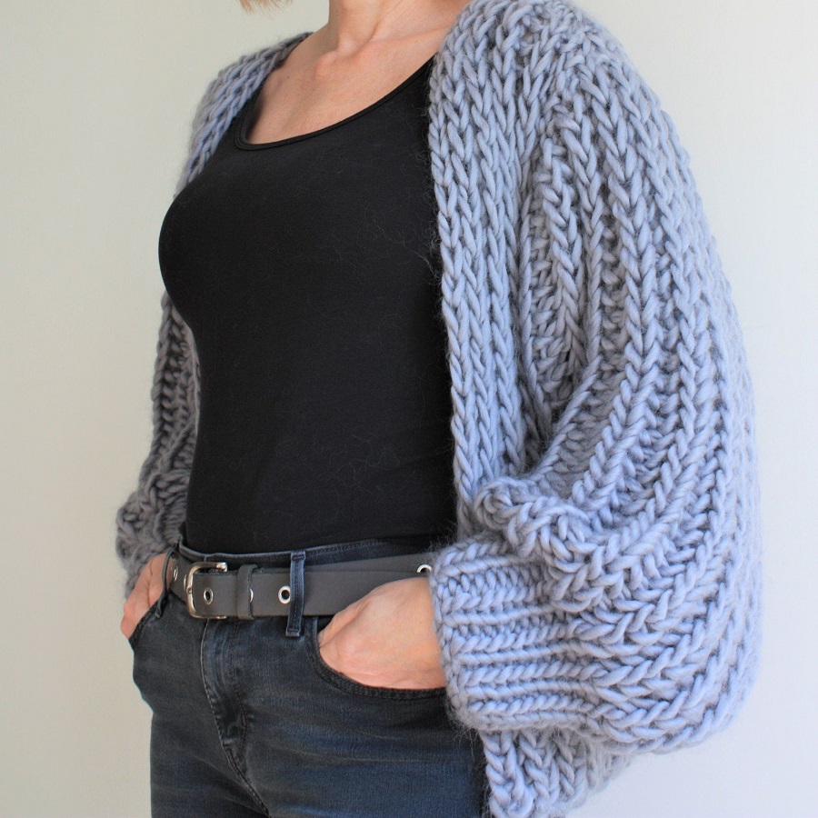 Oversized chunky cardigan