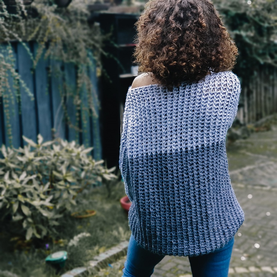 tunisian crochet cardigan