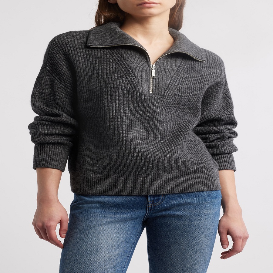 Half Zip Sweater Women