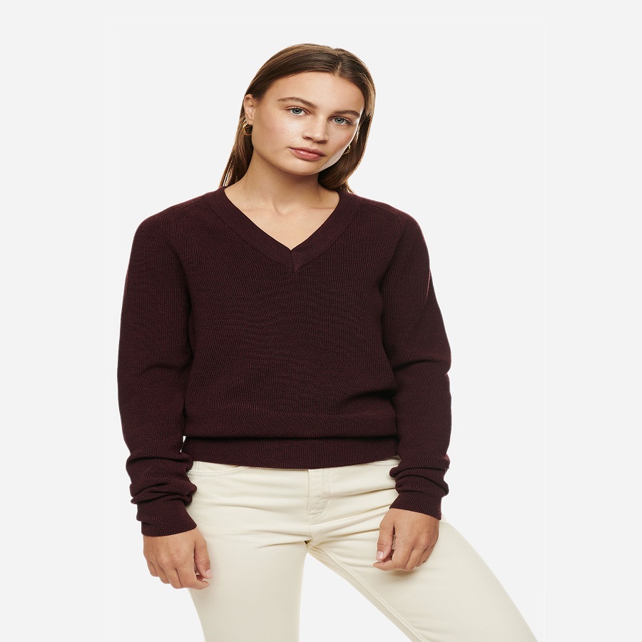 Burgundy Sweater Women