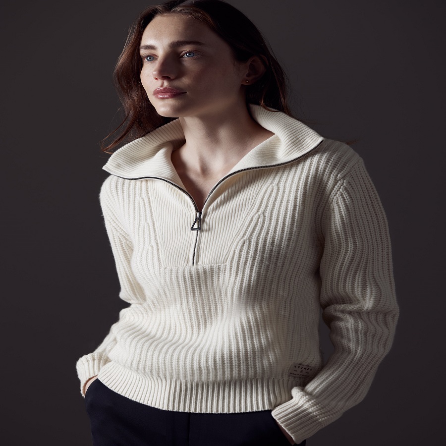 Half Zip Sweater Women