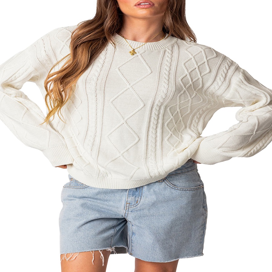 Cable Knit Sweater Women