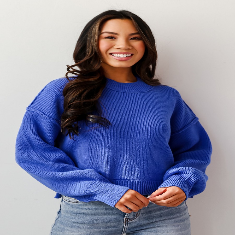 Blue Sweater Women